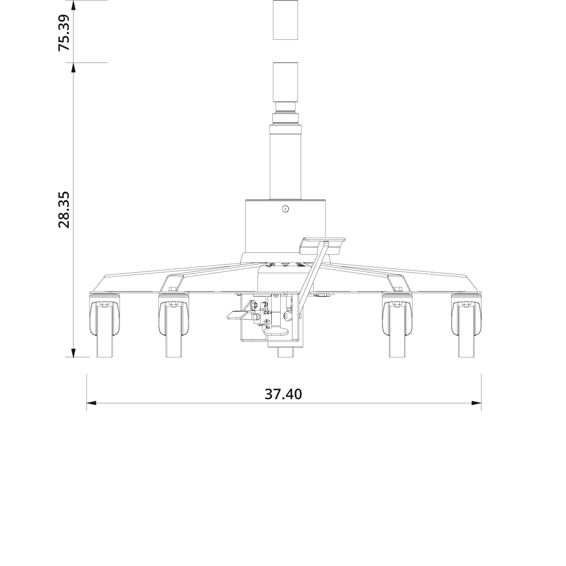 Transmission Jack VLT6 Drawing US