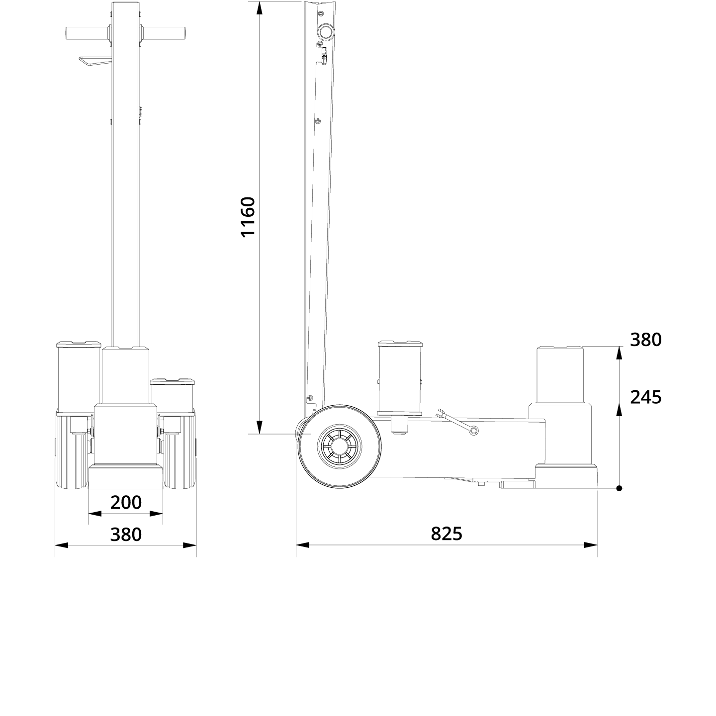 Air Hydraulic Jack 65 1 Drawing (1)