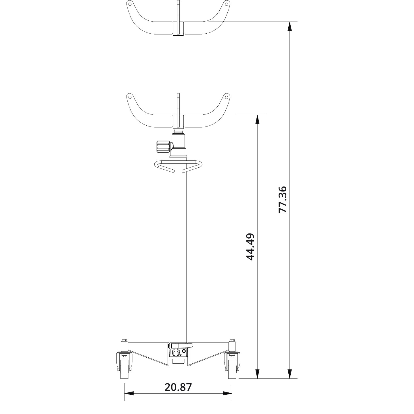 Transmission Jack VL3 Drawing US