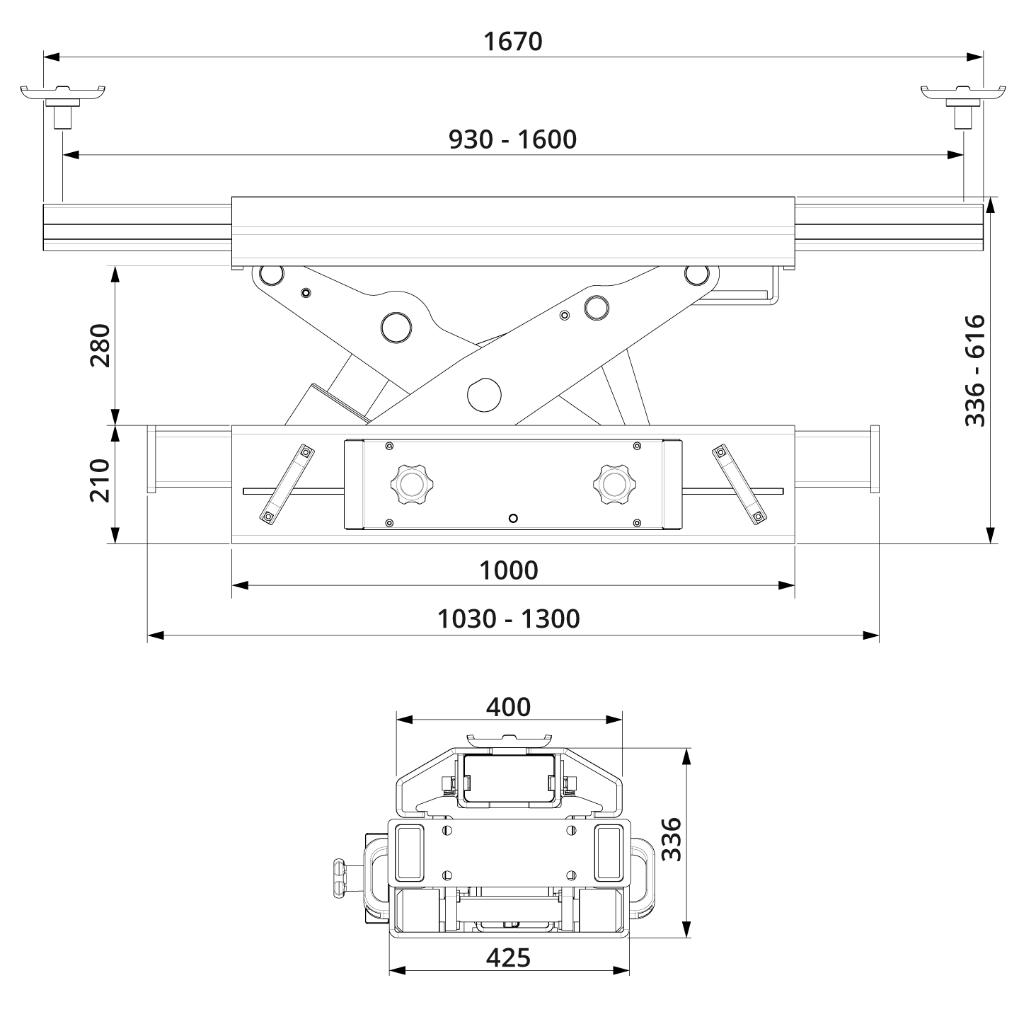 Jacking Beam SD100PHL Drawing (1)