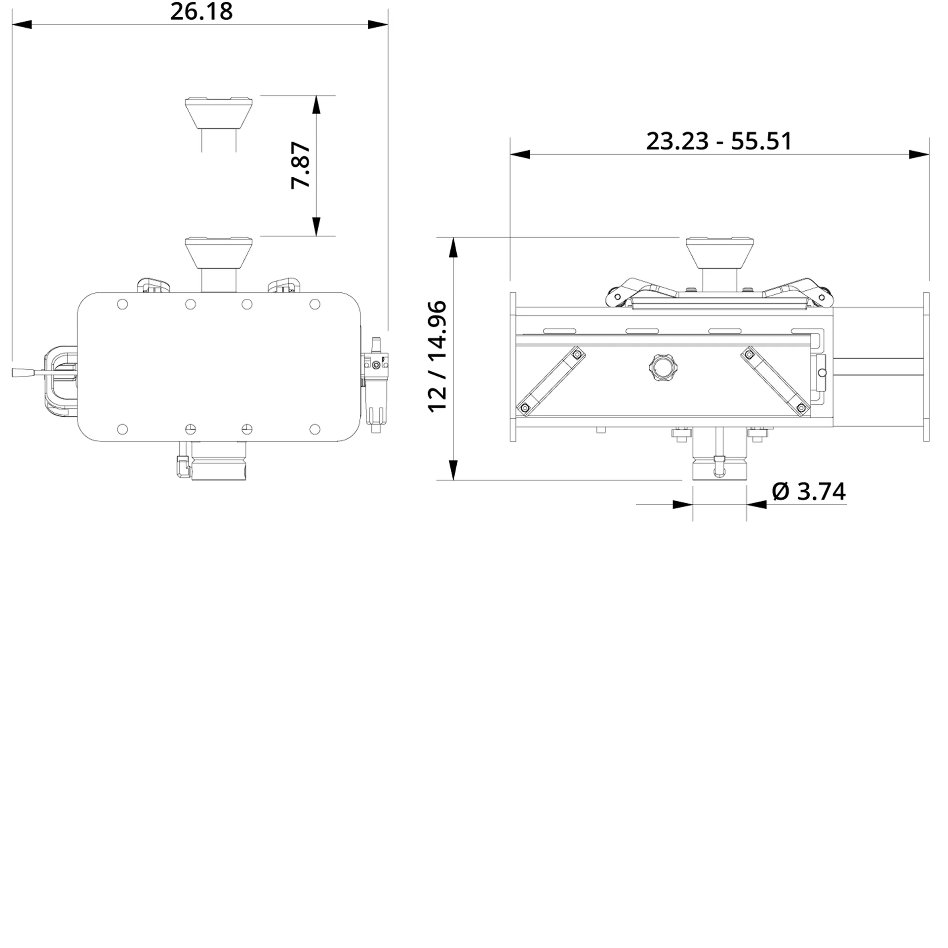 Heavy Duty Jacking Beam FL 1 Drawing US