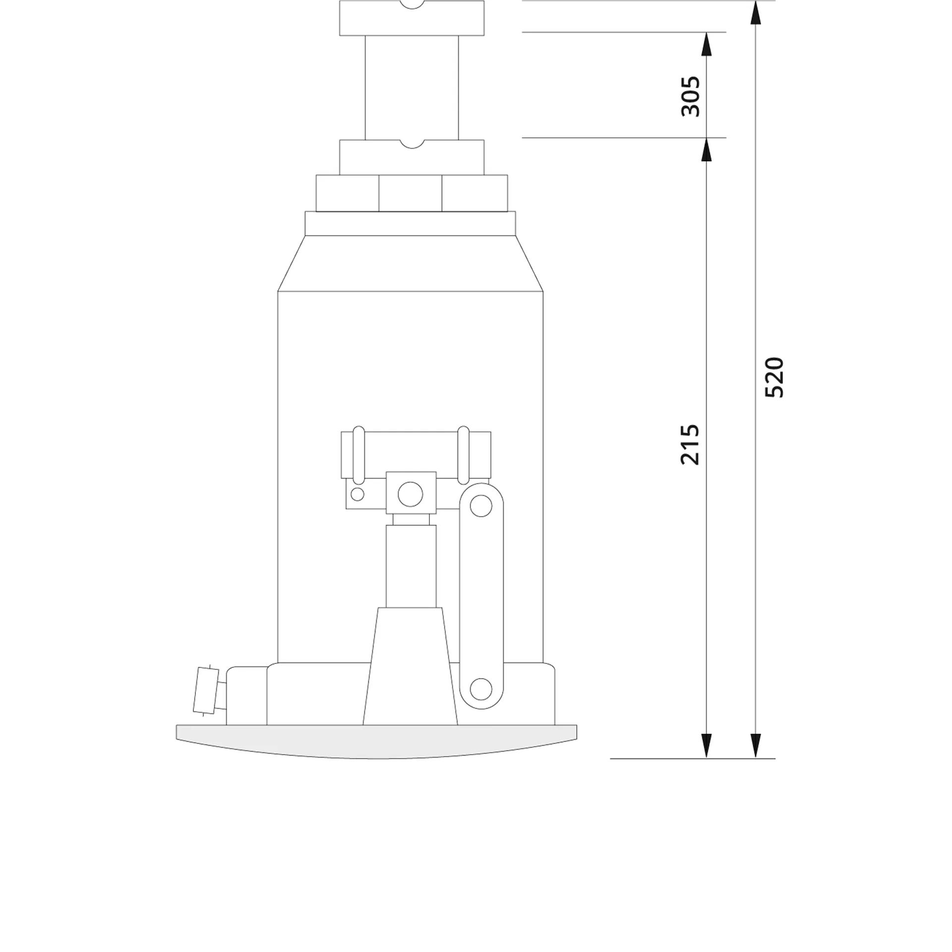 Bottle Jack AT 5 215 Drawing
