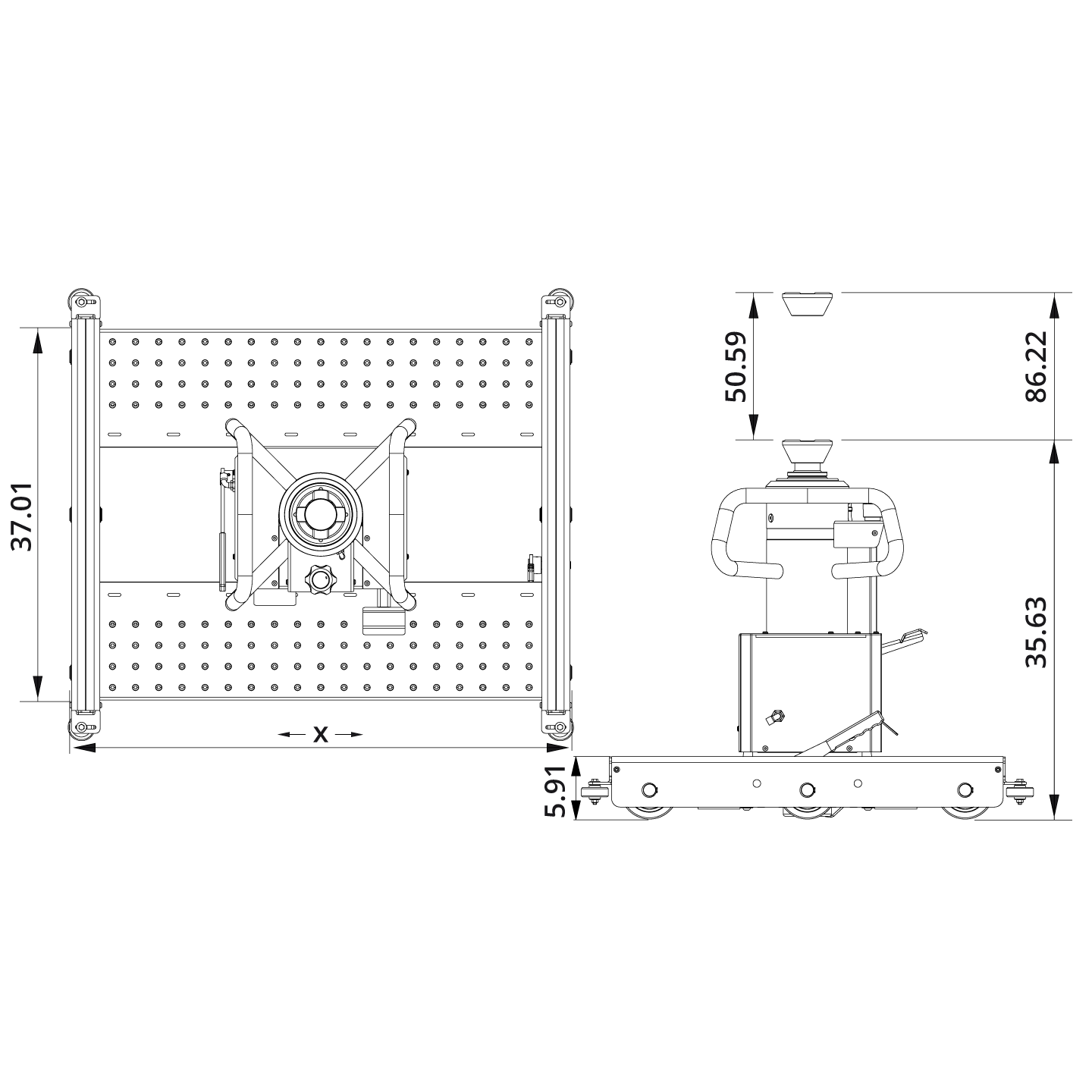 Pit Jack GGD150S Drawing US