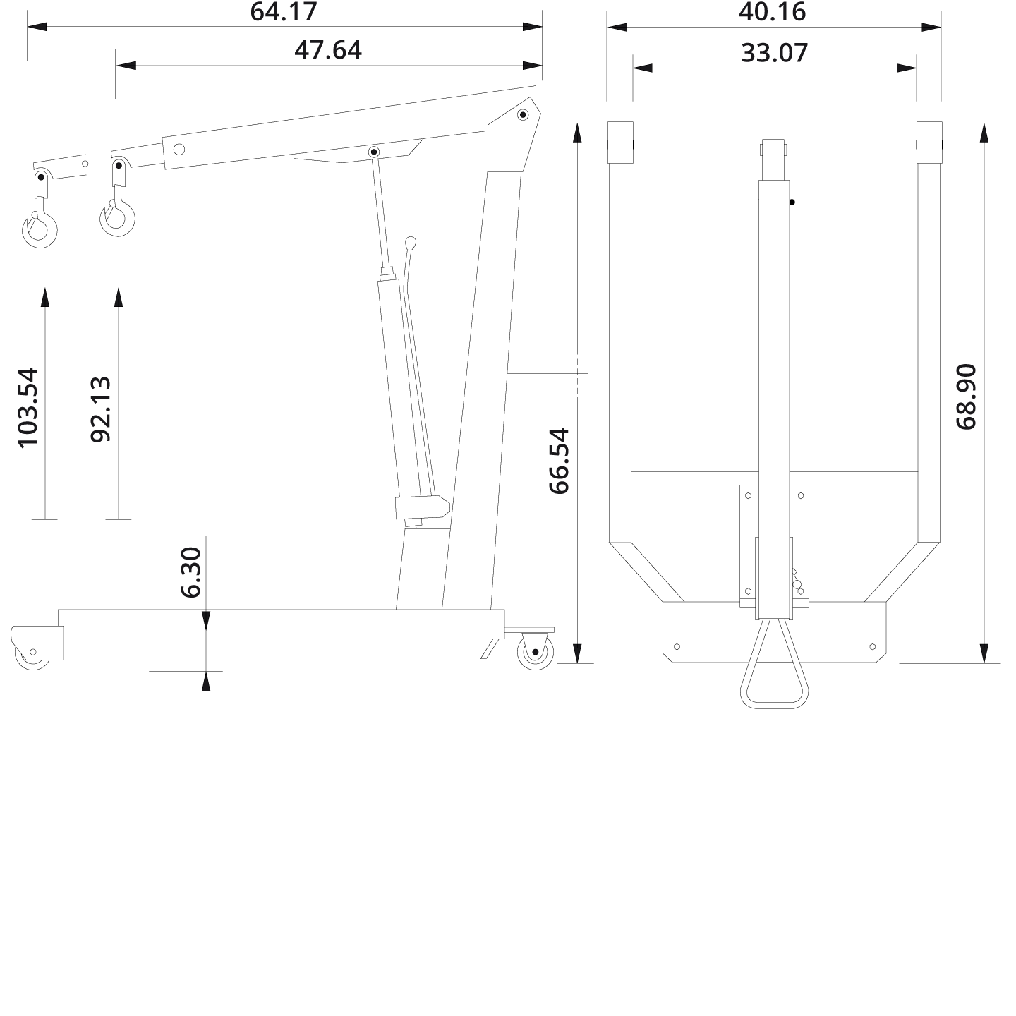 Crane WN20 Drawing US